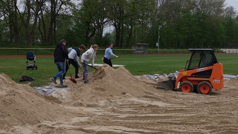 Schaufeln und Baggern